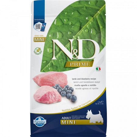 ND Dog Prime Adult Mini jahňa a čučoriedky 2,5 kg