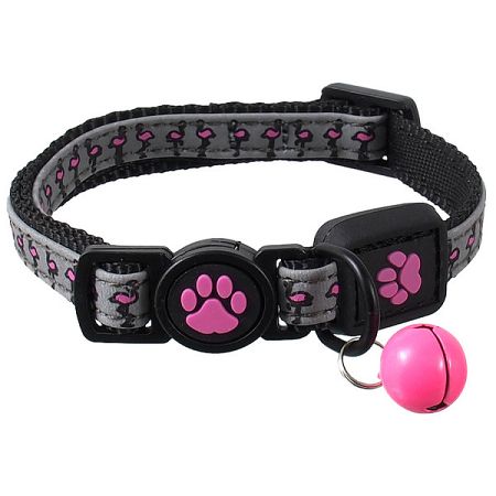 Obojok Active Cat Reflective XS ružový 1x19-31 cm