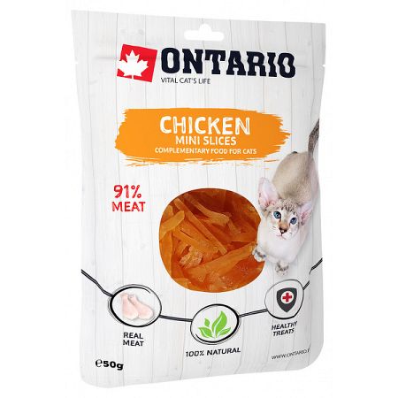 Ontario cat pochúťka 50 g mini kuracie kúsky