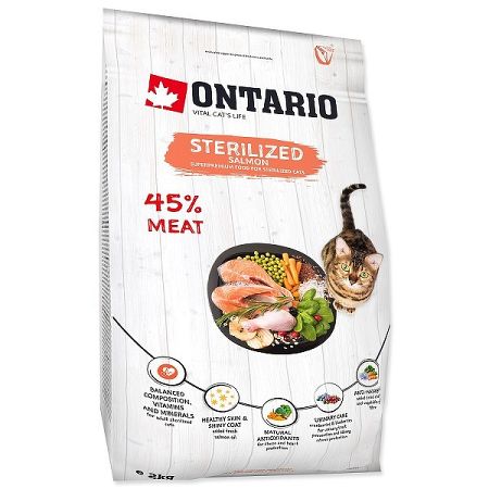 Ontario cat sterilised losos 2 kg