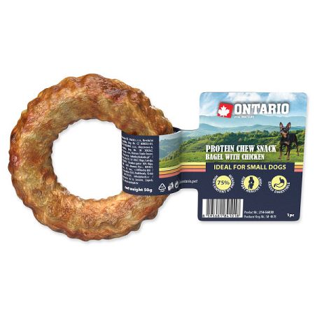 Ontario dog protein snack bagel s kuracinou 8,9 cm