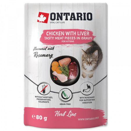 Ontario kapsička kuracie mäso s pečeňou 80g