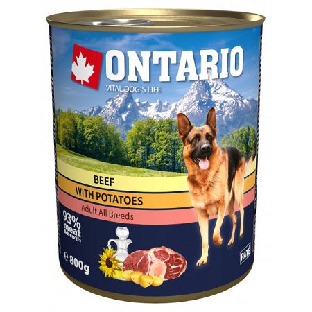 ONTARIO konz.Beef,Potatos,Sunflower Oil 800g