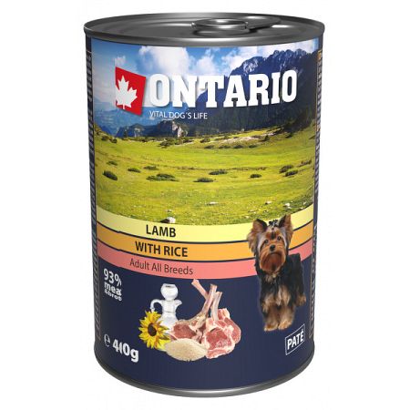 ONTARIO konz.Lamb,Rice,Sunflower Oil 400g