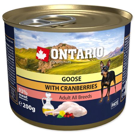 ONTARIO konz. Mini Goose, Cranberries, Dandelion and linseed oil 200g