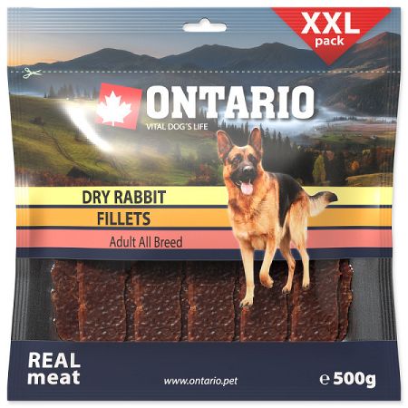 ONTARIO Snack Dry Rabbit Fillet 500 g