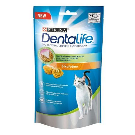 Purina Dentalife pochúťka pre mačky kura 40 g