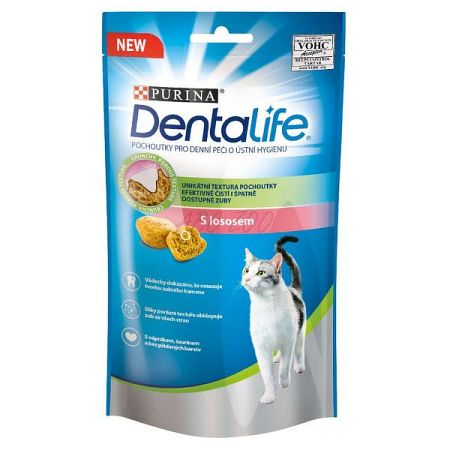 Purina Dentalife pochúťka pre mačky losos 40 g