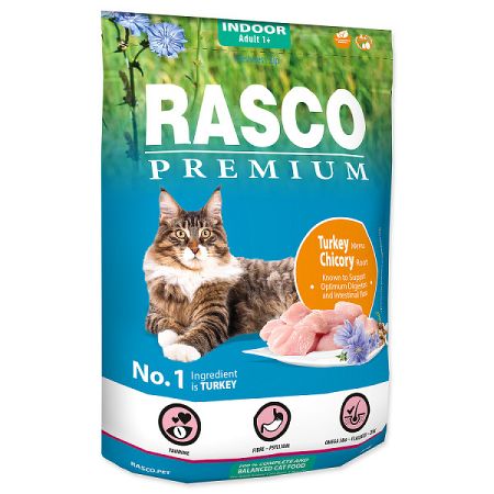 Rasco Premium Cat Indoor morka a čakanka 400 g