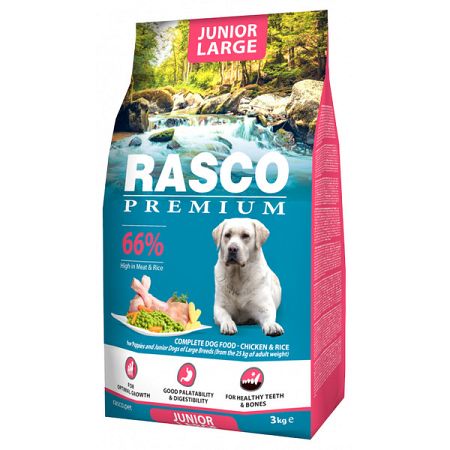 Rasco Premium dog granuly Puppy Junior Large 3 kg