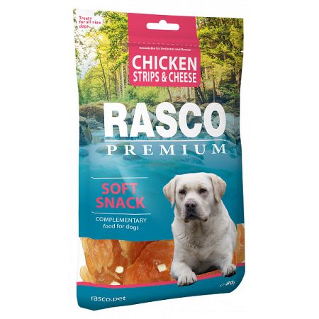 Rasco Premium pochúťka prúžky kuracie so syrom 80 g