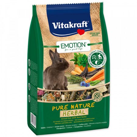 Vitakraft Emotion herbal králik 600g