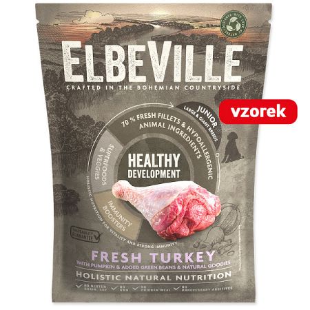 VZORKA Elbeville Puppy & Junior Large Fresh Turkey Healthy Development 100 g