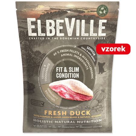 VZORKA Elbeville Senior Mini Breeds Fresh Duck Fit & Slim Condition 100 g